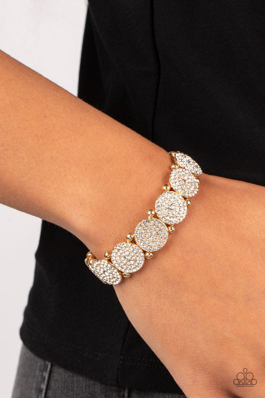 Paparazzi Palace Intrigue Gold Bracelet