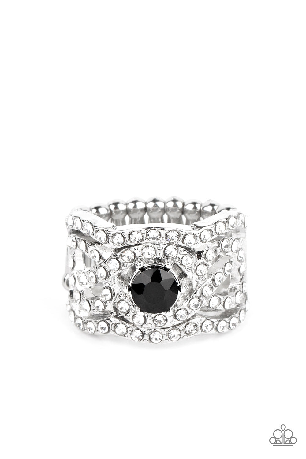 Paparazzi - Doting on Dazzle - Black Ring