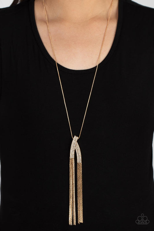 Paparazzi - Out of the SWAY - Gold Necklaces