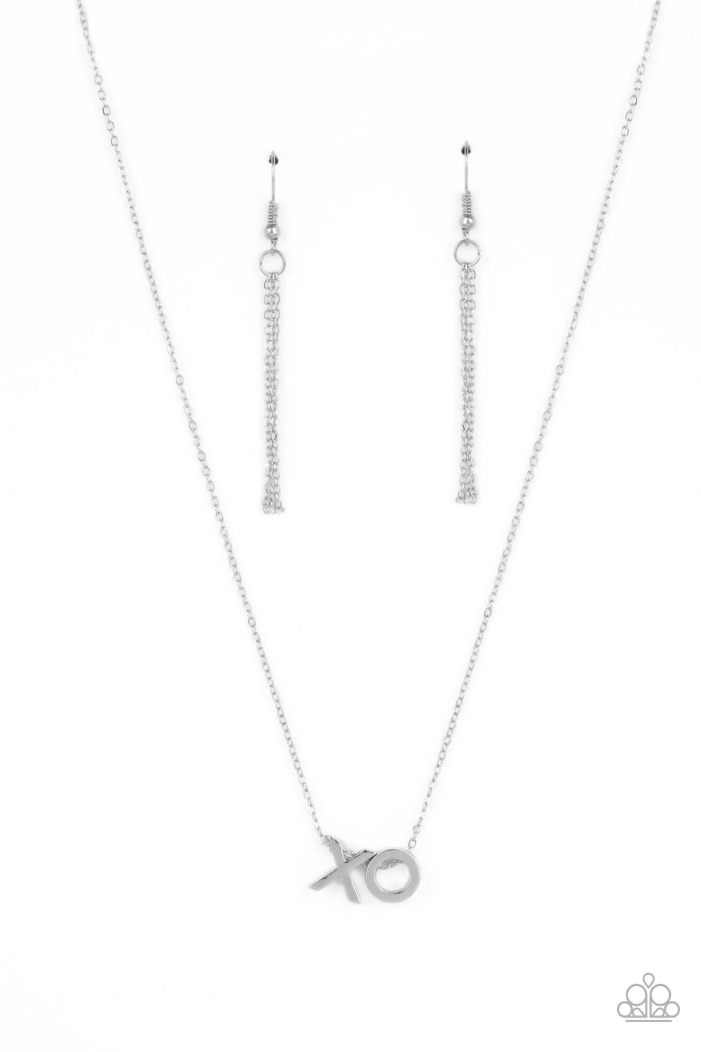 Hugs and Kisses - Silver Necklace - Paparazzi