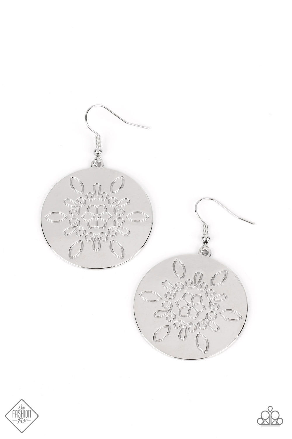 Paparazzi - Tidal Taste - Silver Earrings