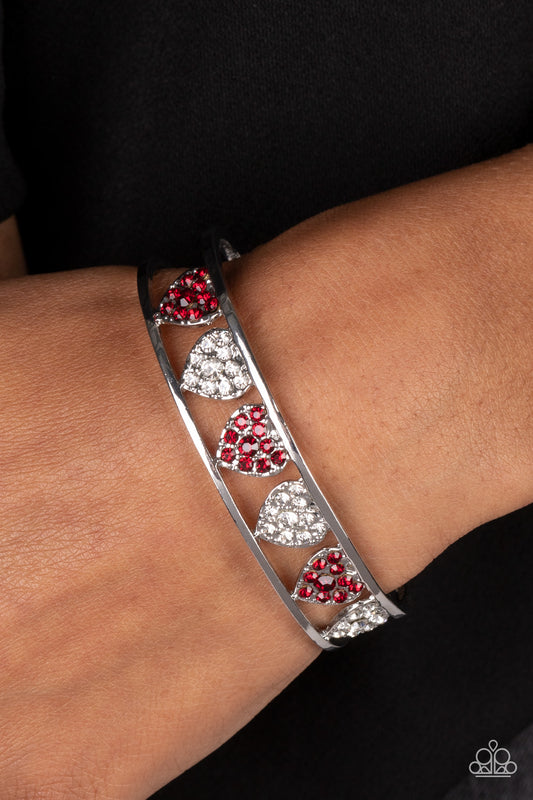 Decadent Devotion - Red Cuff Bracelet