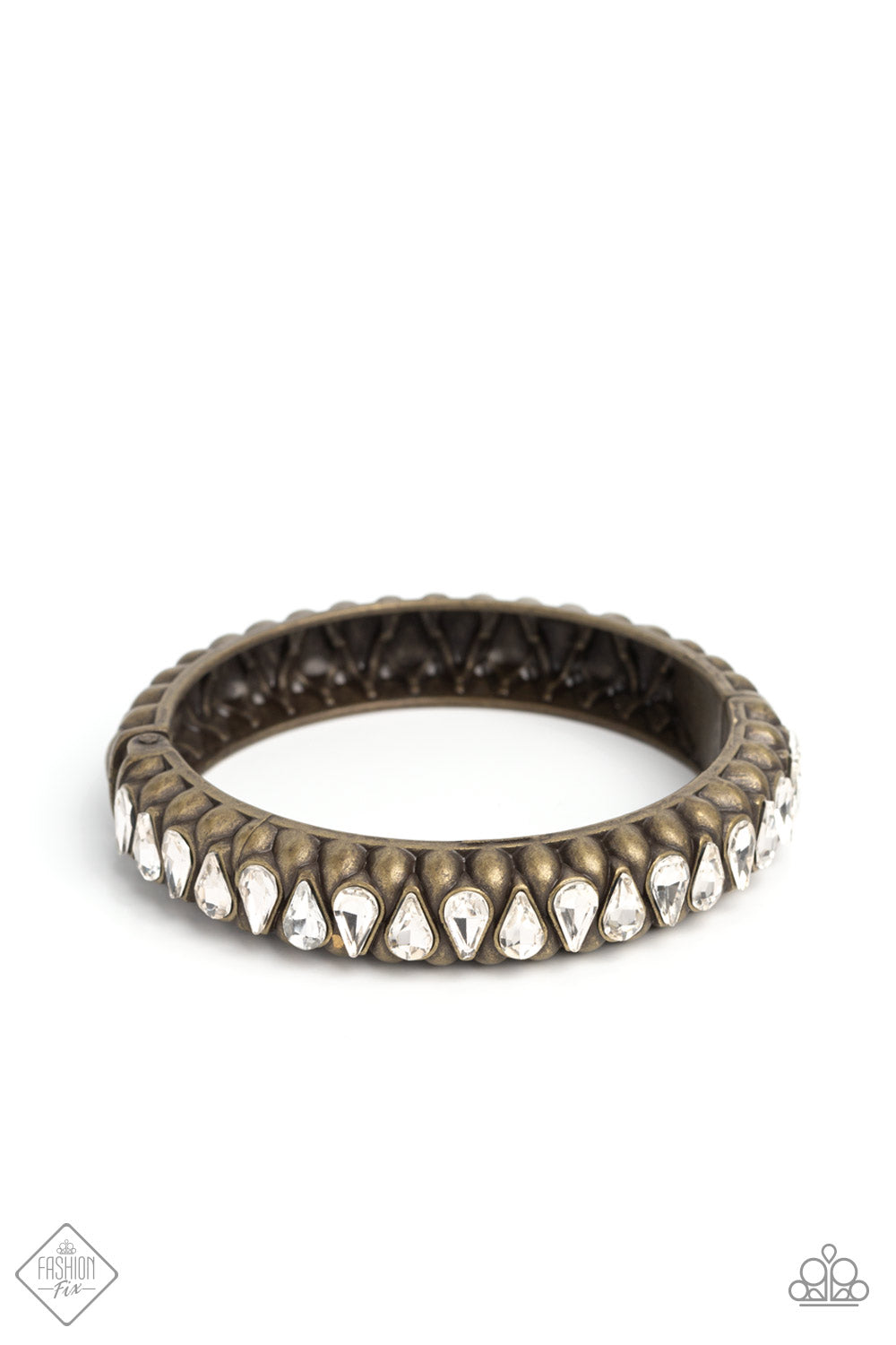 Paparazzi Crafted Coals - Brass Bracelet