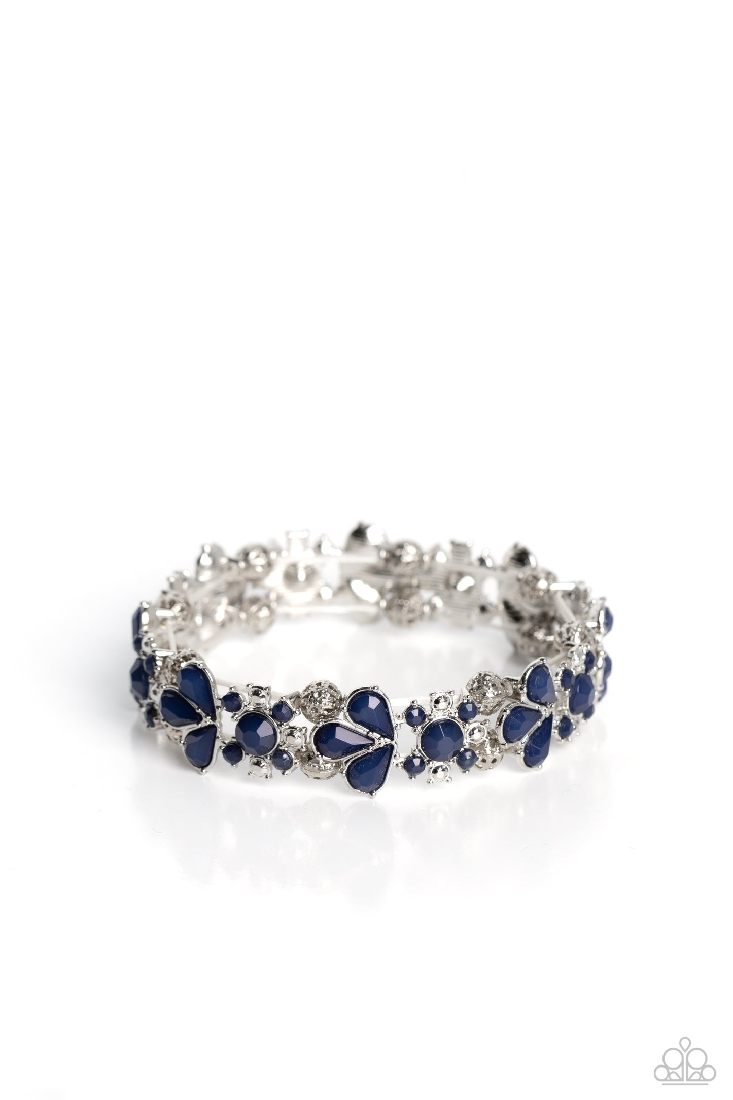 Paparazzi Teasing Torrent Blue Bracelet