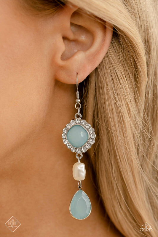 Paparazzi - European Energy - Blue Earrings