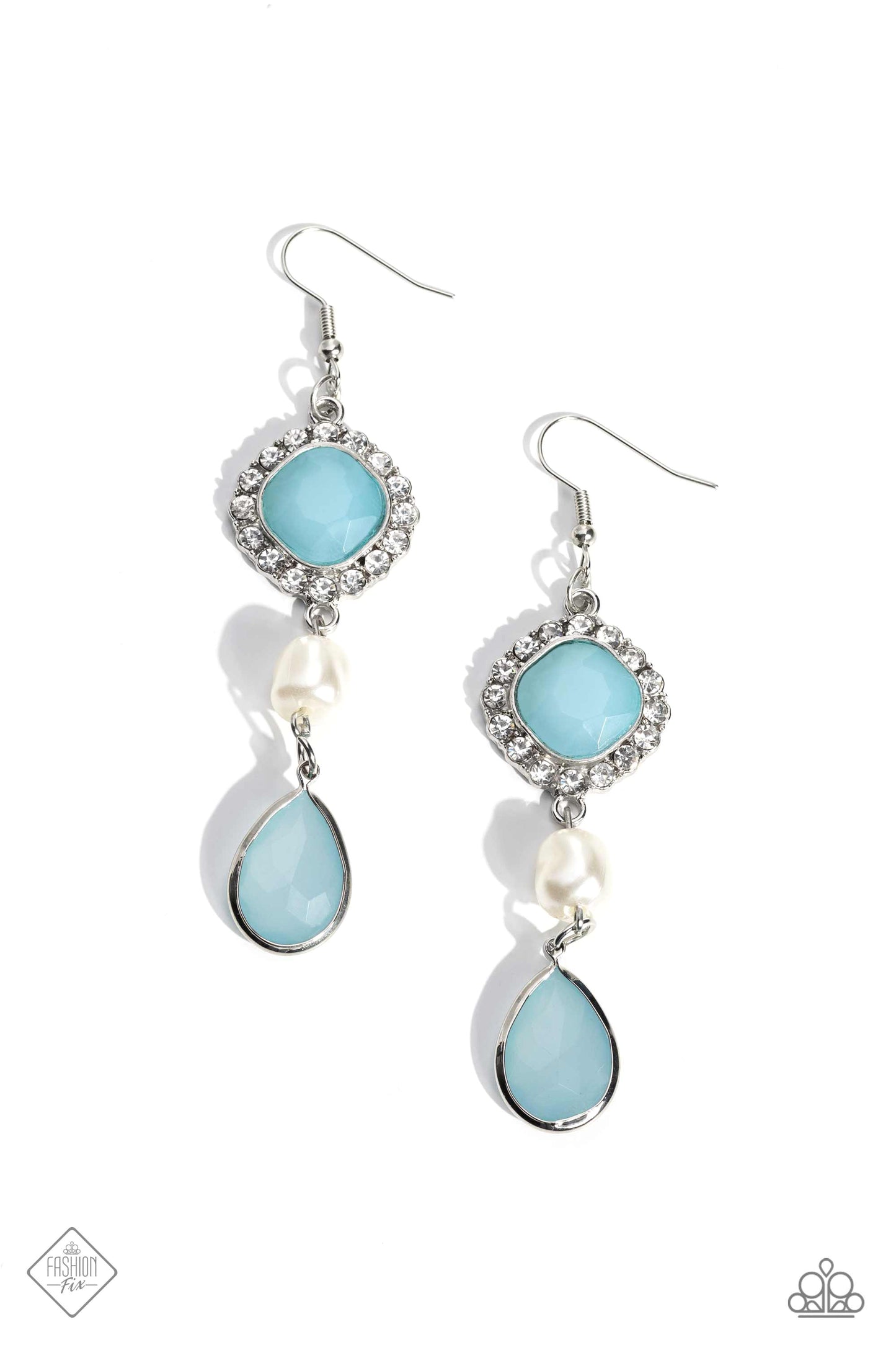 Paparazzi - European Energy - Blue Earrings