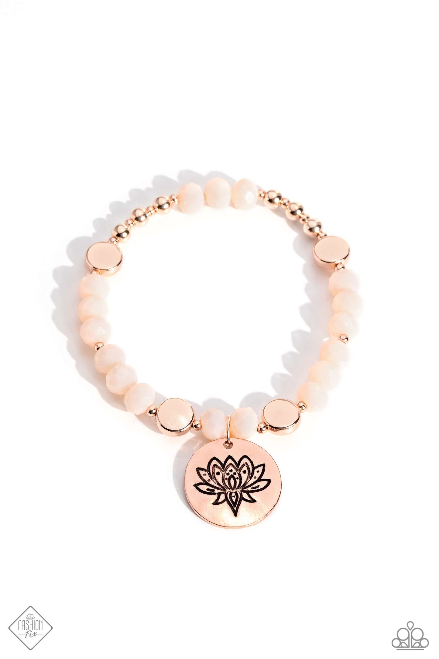 Paparazzi - Leisurely Lotus - Rose Gold Bracelet