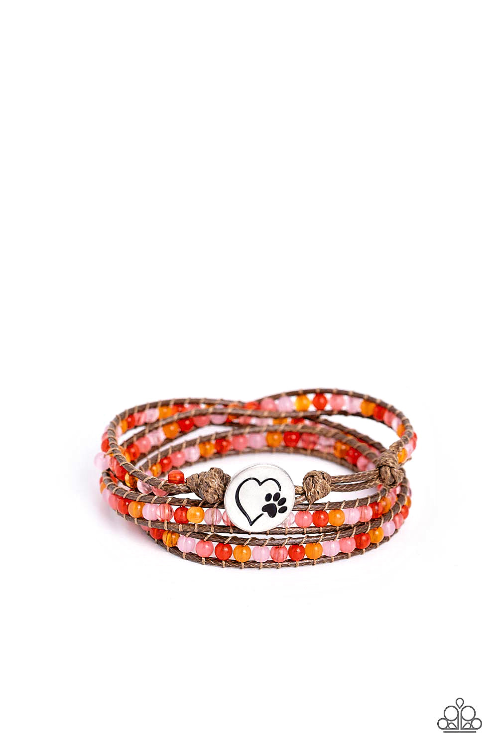 Paparazzi - PAW-sitive Thinking - Orange Bracelet