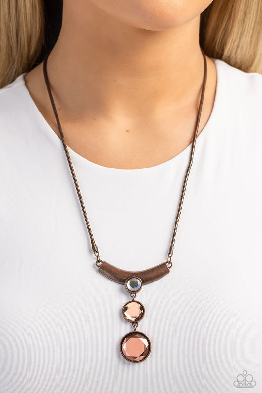 Paparazzi - Alluring Andante Copper Necklace