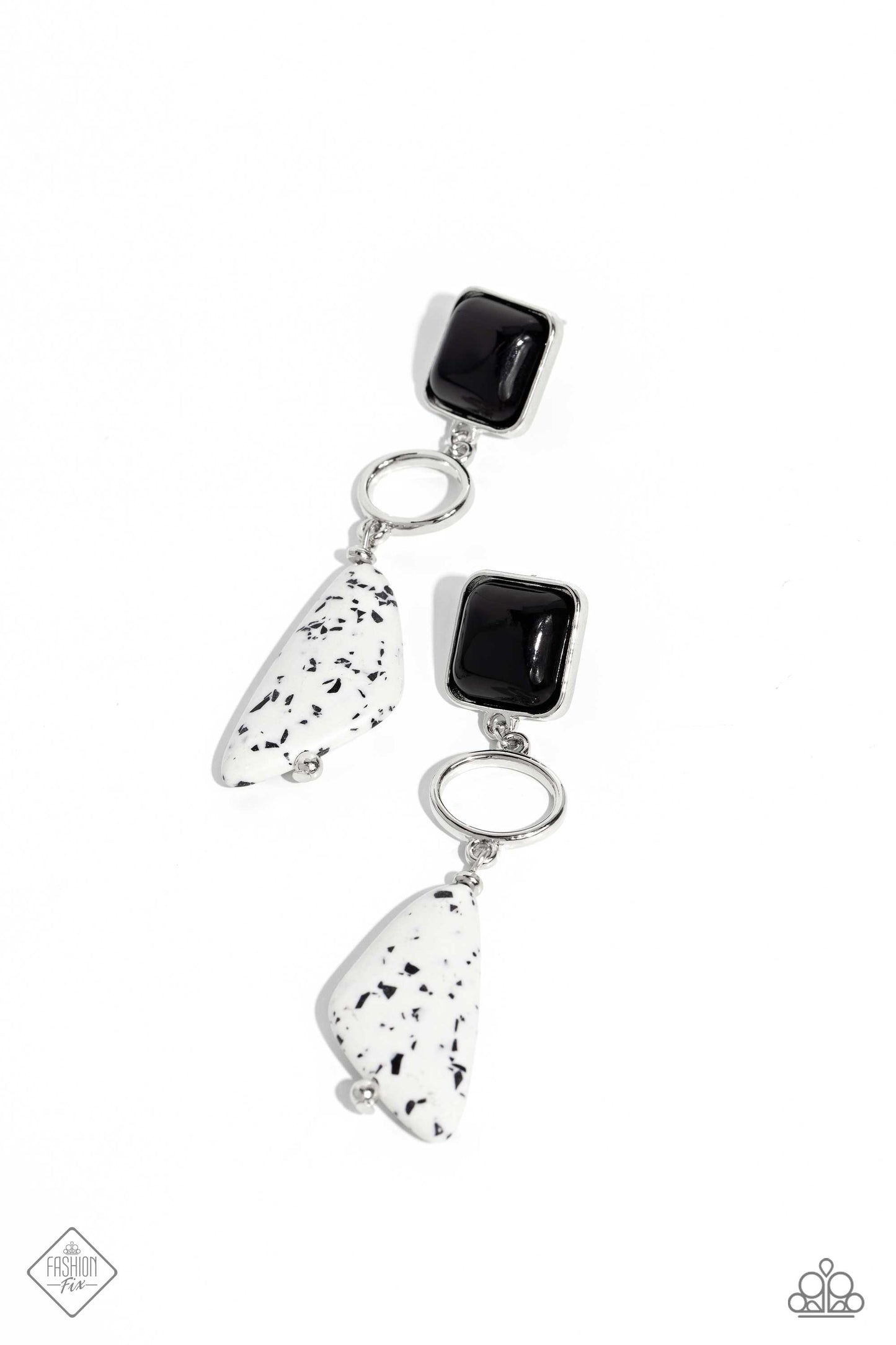 Paparazzi - High-End Hallmark - Black Earrings