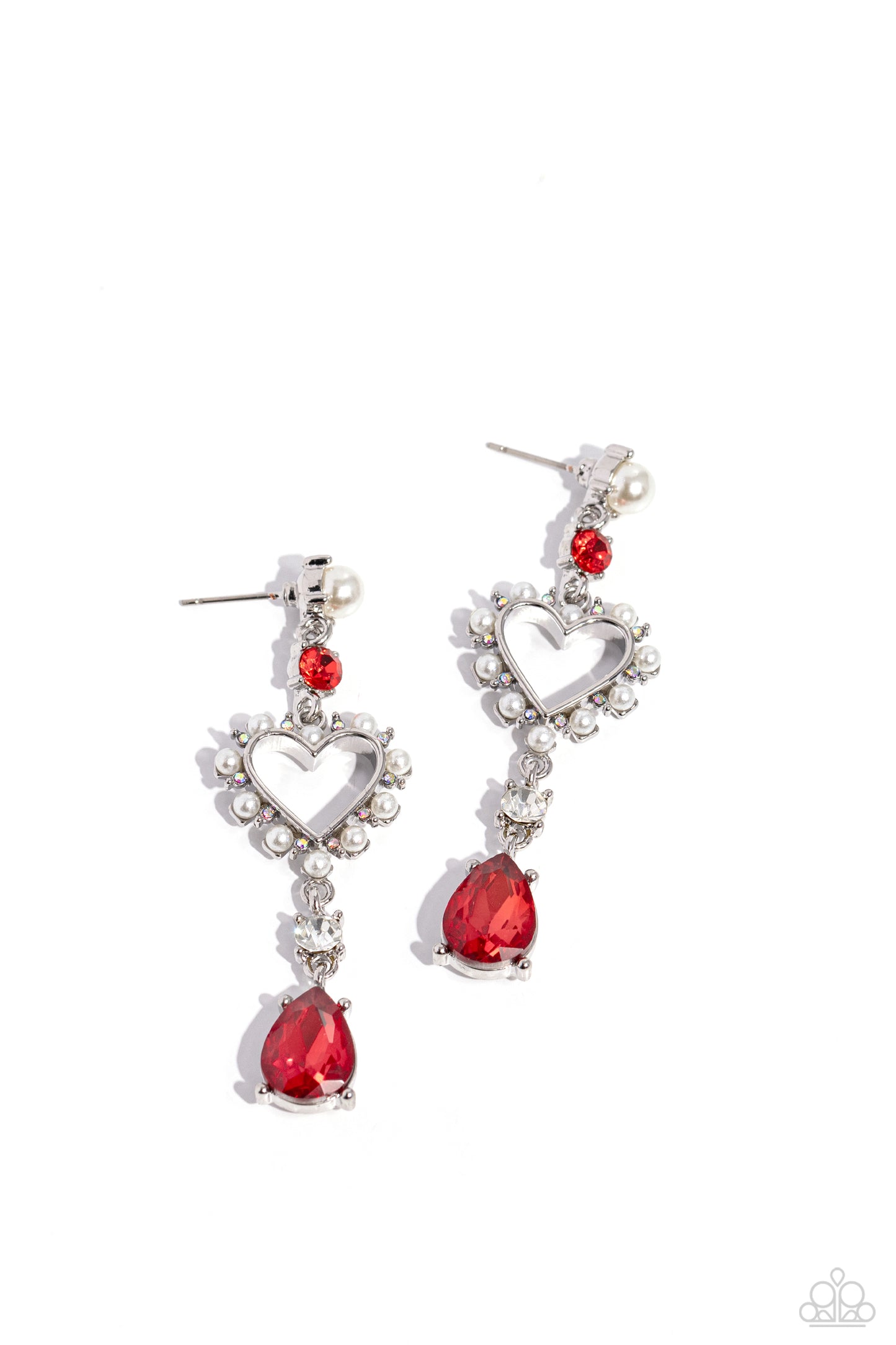 Paparazzi - Lovers Lure - Red Earrings