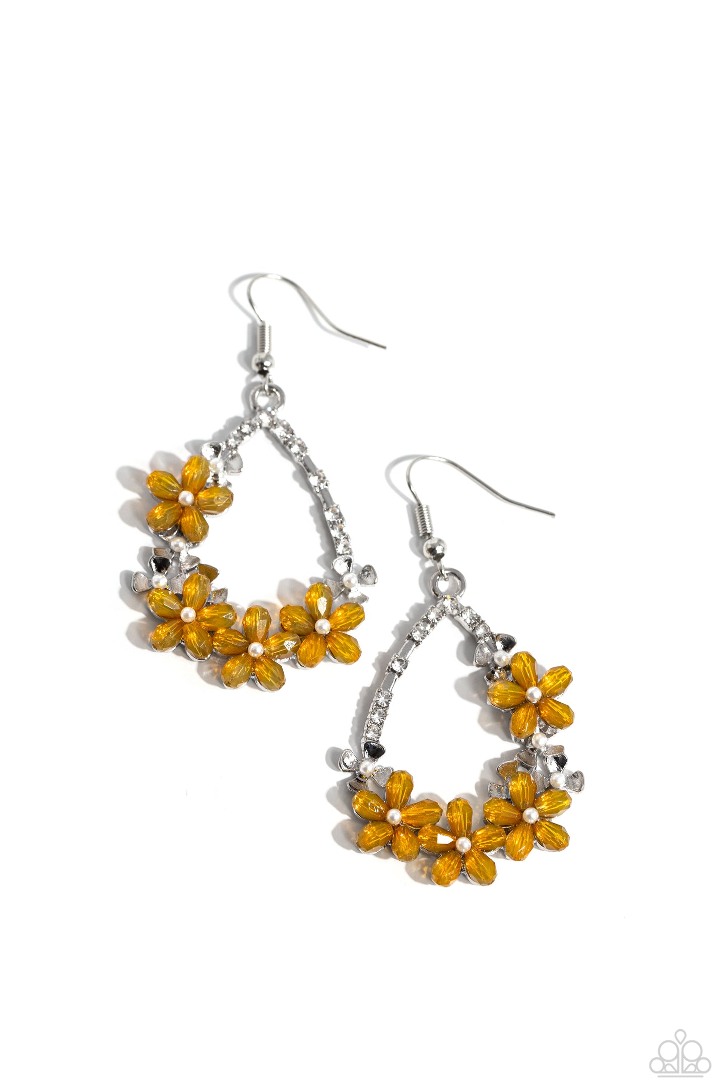 Paparazzi - Boisterous Blooms - Yellow Earrings