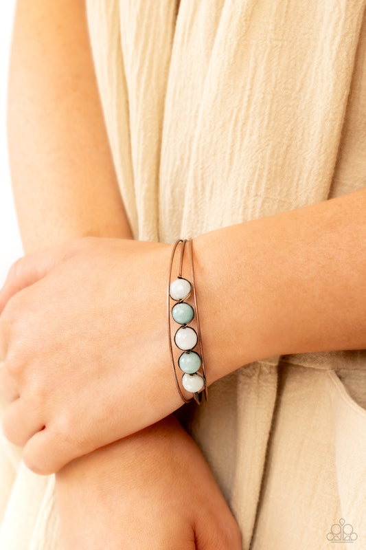 Paparazzi - Suspended Symmetry - Copper Bracelet