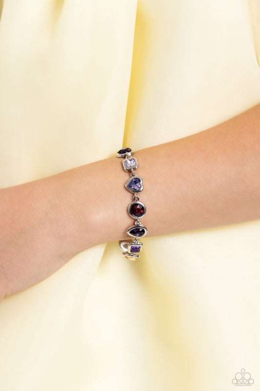 Paparazzi - Actively Abstract - Purple Bracelet