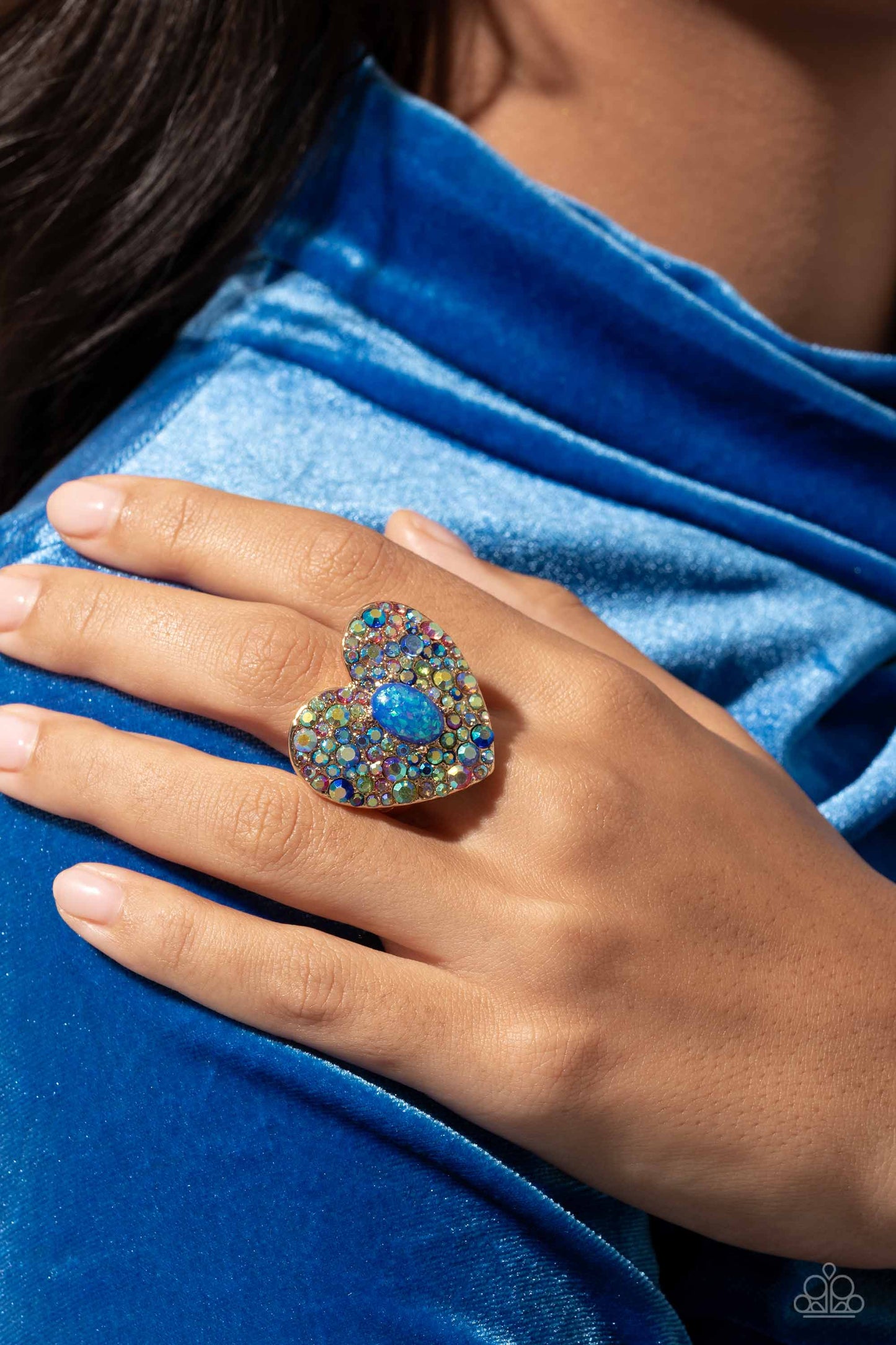 Paparazzi Bejeweled Beau Blue Ring