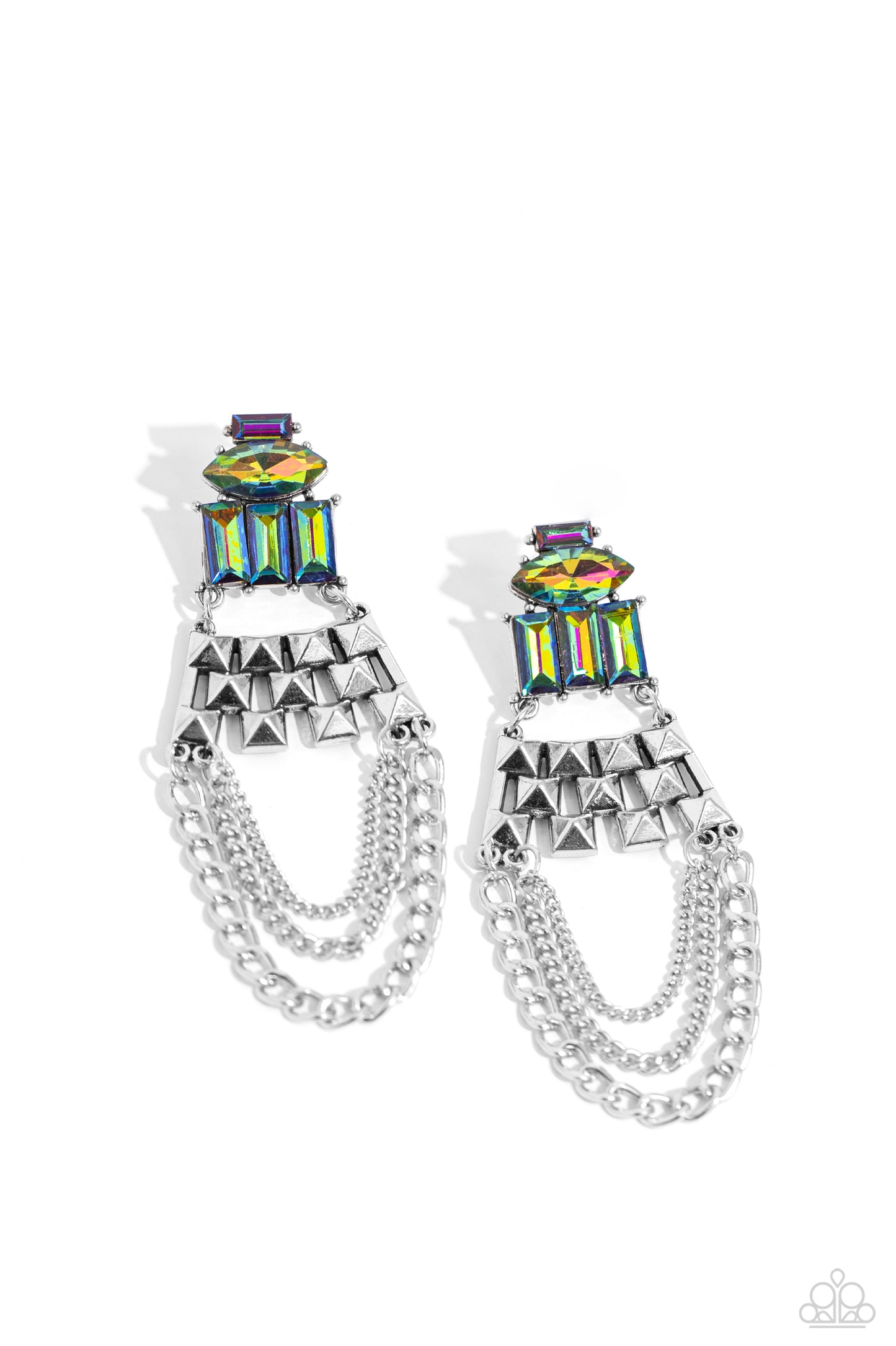 Paparazzi Dangling Art Deco - Multi Earrings