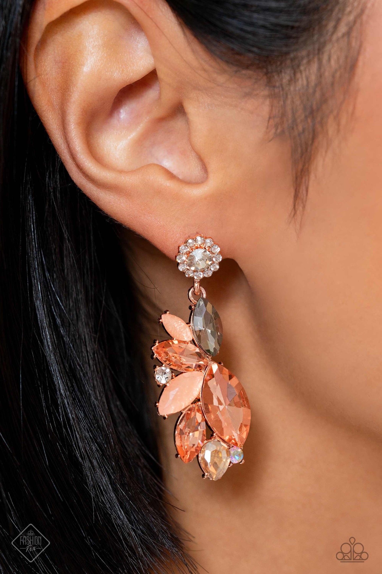 Paparazzi - Soft Sashay - Rose Gold Earrings