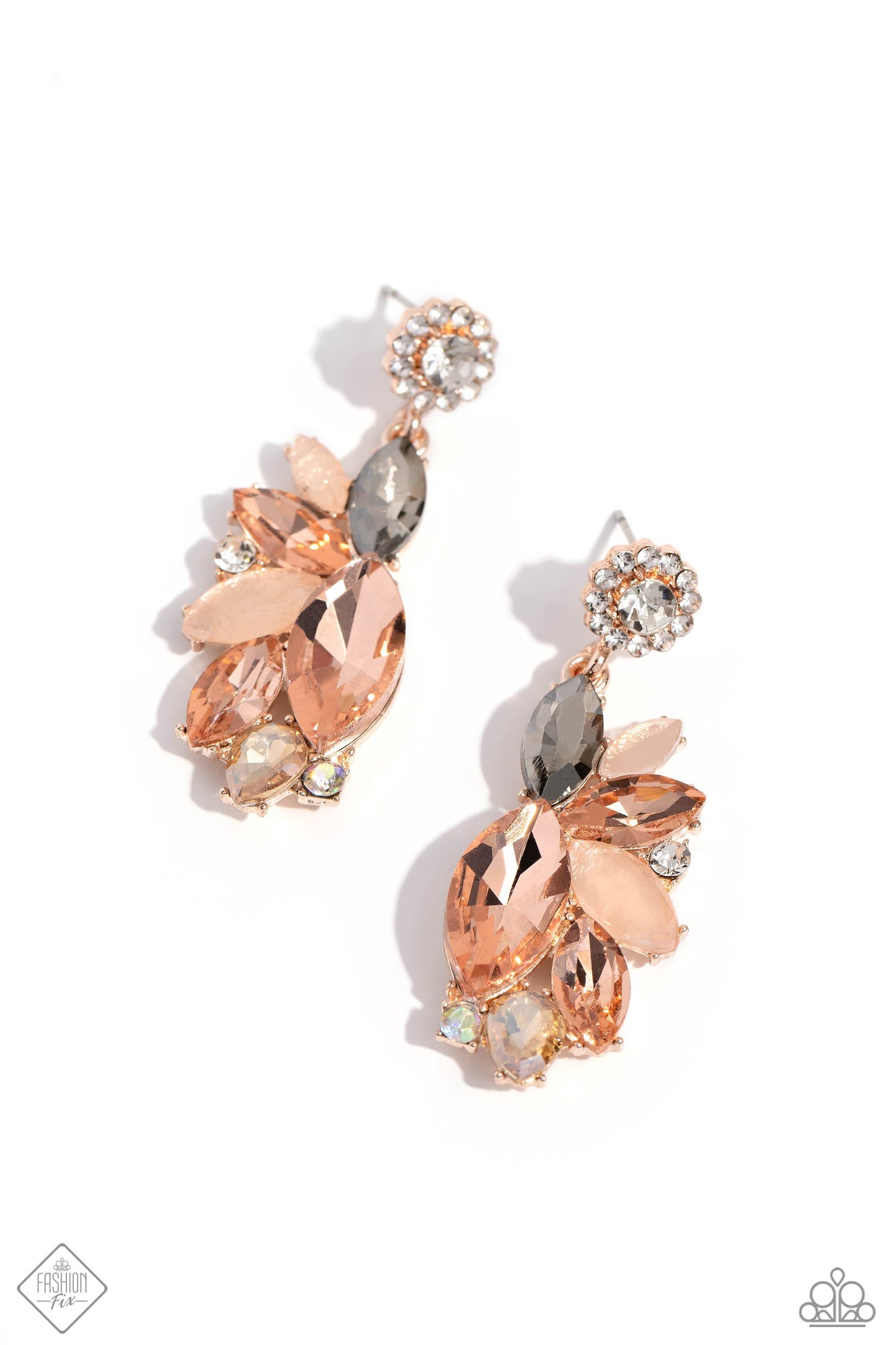 Paparazzi - Soft Sashay - Rose Gold Earrings