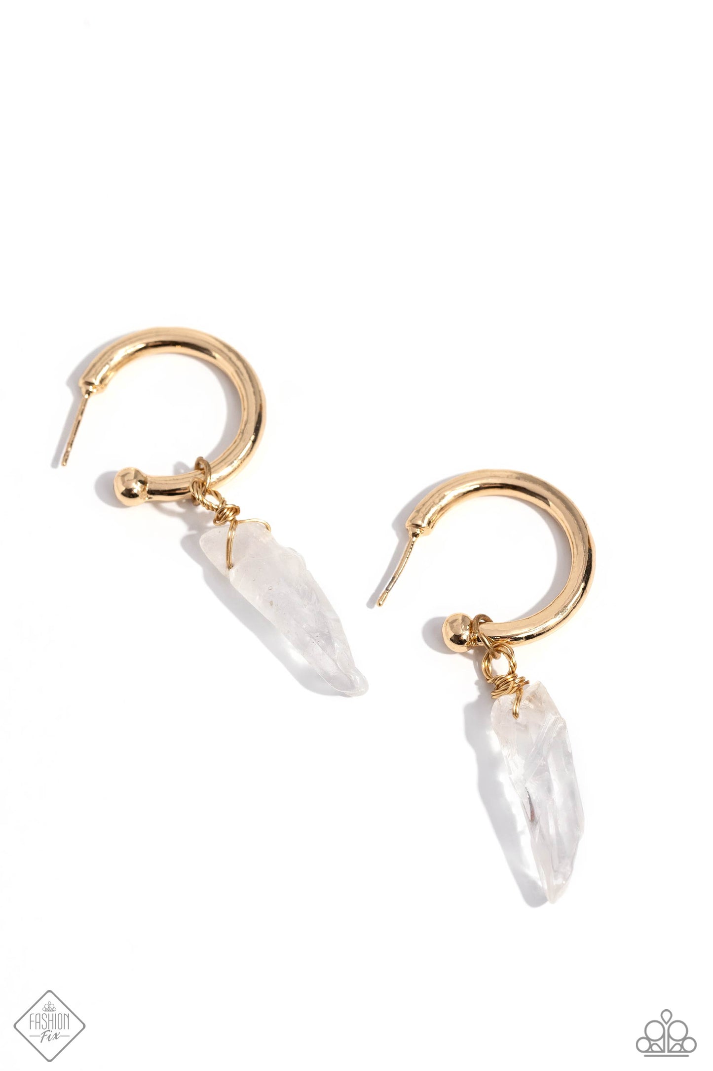 Paparazzi - Excavated Elegance - Gold Earrings