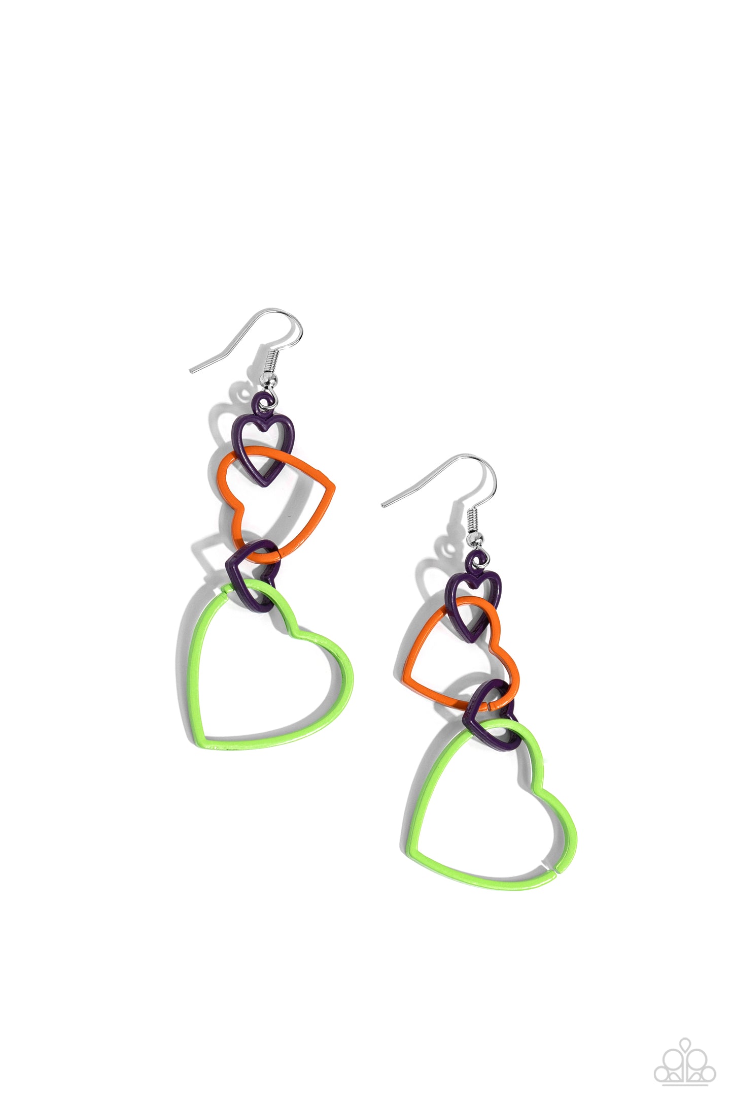 Paparazzi Cascading Crush Multi Earrings