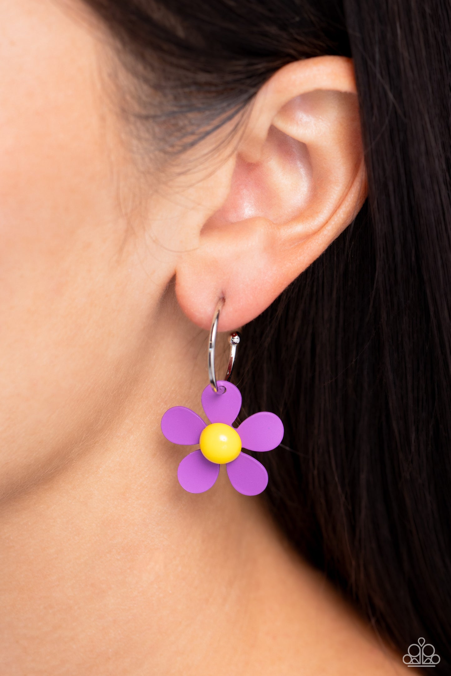 More FLOWER To You! - Purple Paparazzi Earrings