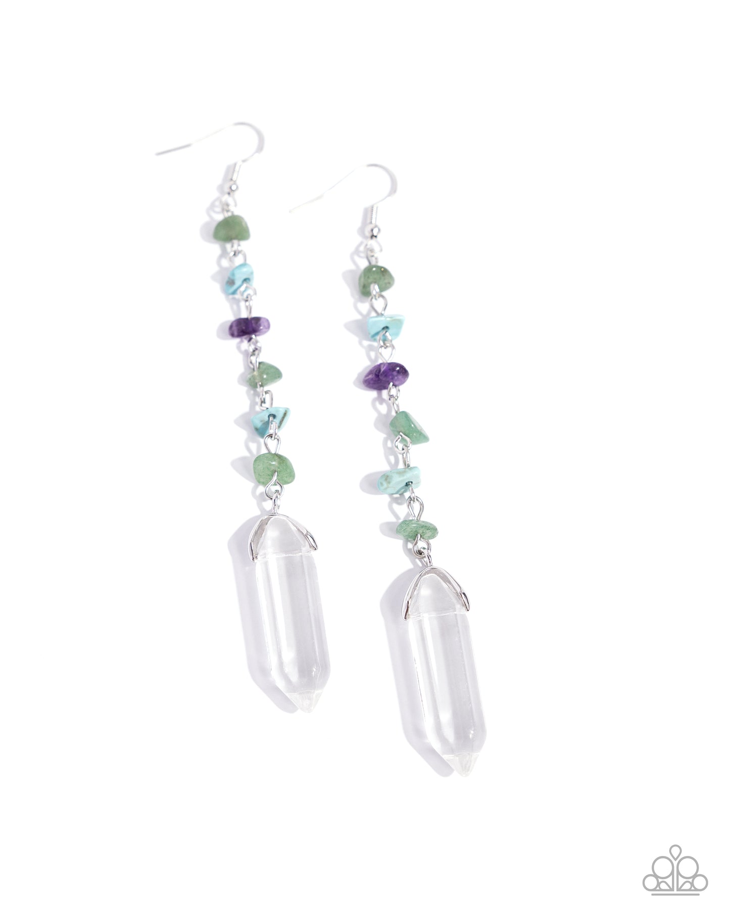 Quartz Qualification - Green - Paparazzi Earrings