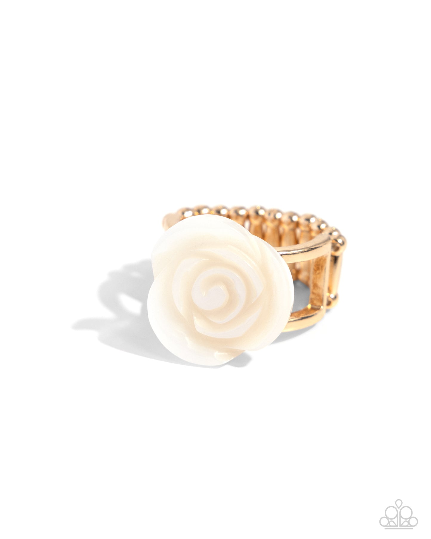 Top-SHELL Shine - Gold Ring - Paparazzi