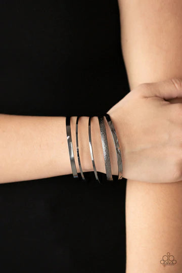 Paparazzi Stackable Style-Black Bracelet