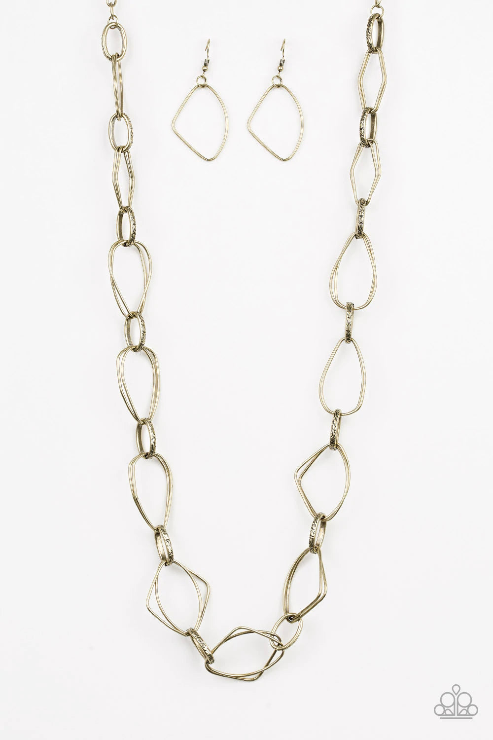 Paparazzi Attitude Adjustment - Brass Necklace