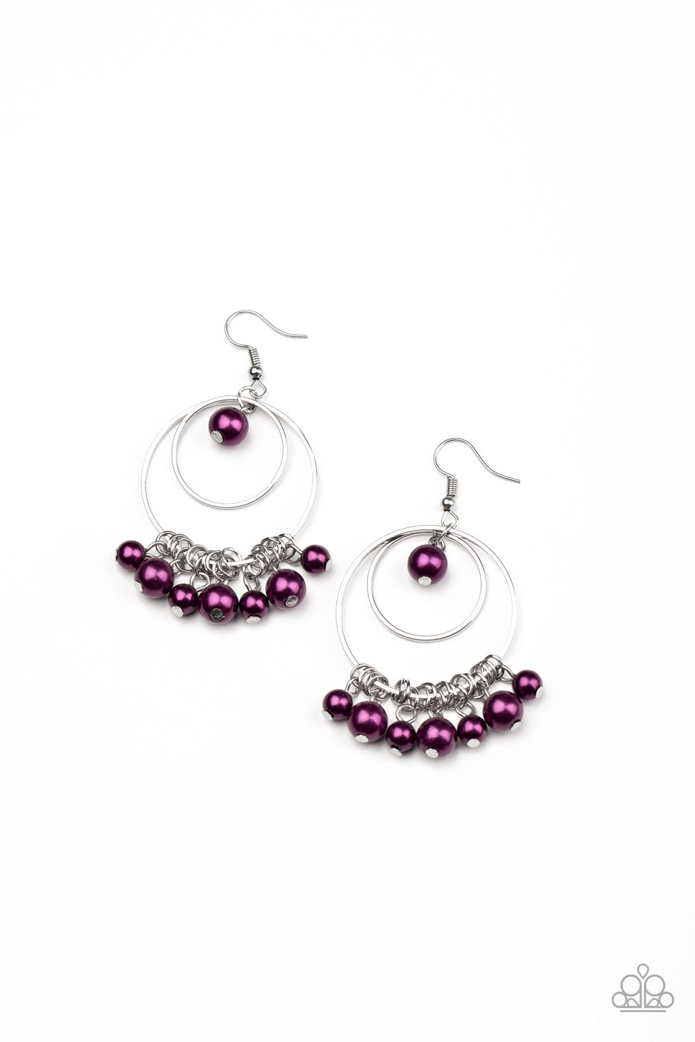 New York Attraction - Purple Paparazzi Earrings