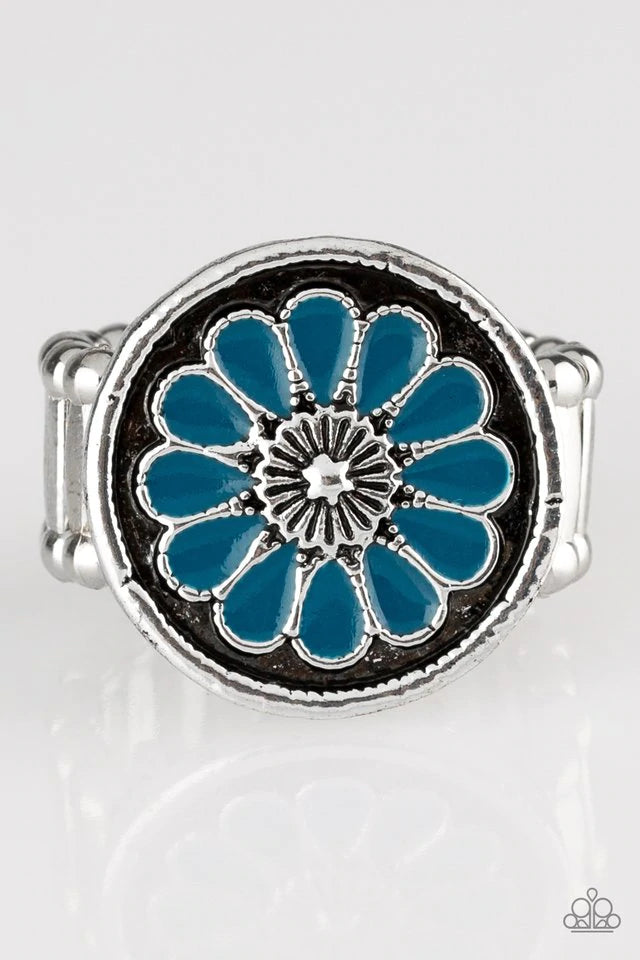 Garden View - Blue Paparazzi Ring