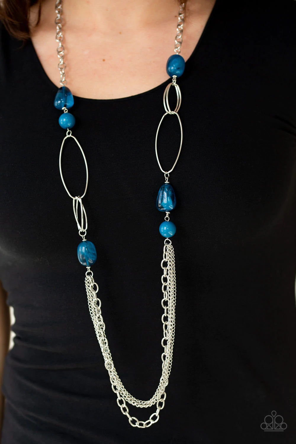 Paparazzi Pleasant Promenade - Blue Necklace