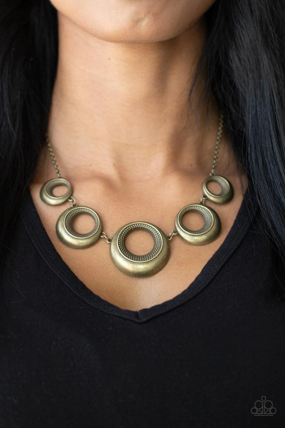 Paparazzi Solar Cycle - Brass Necklace