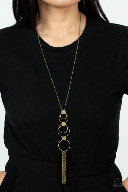 Join The Circle - Brass Necklace Paparazzi