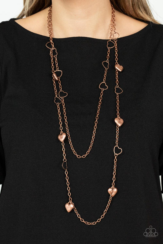 Chicly Cupid - Copper Necklace Paparazzi