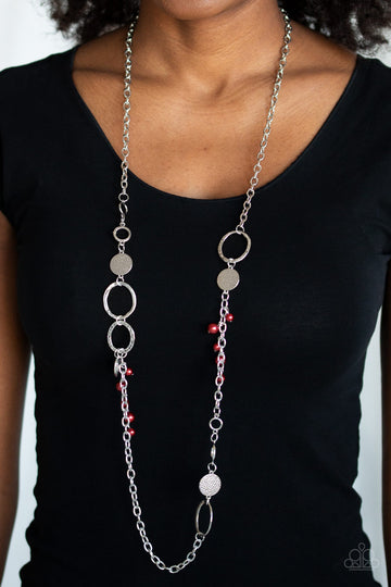 Paparazzi Unapologetic Flirt - Red Necklace
