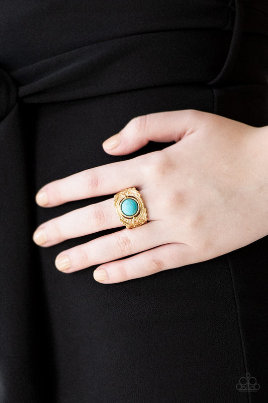 Paparazzi Stand Your Ground - Gold Ring