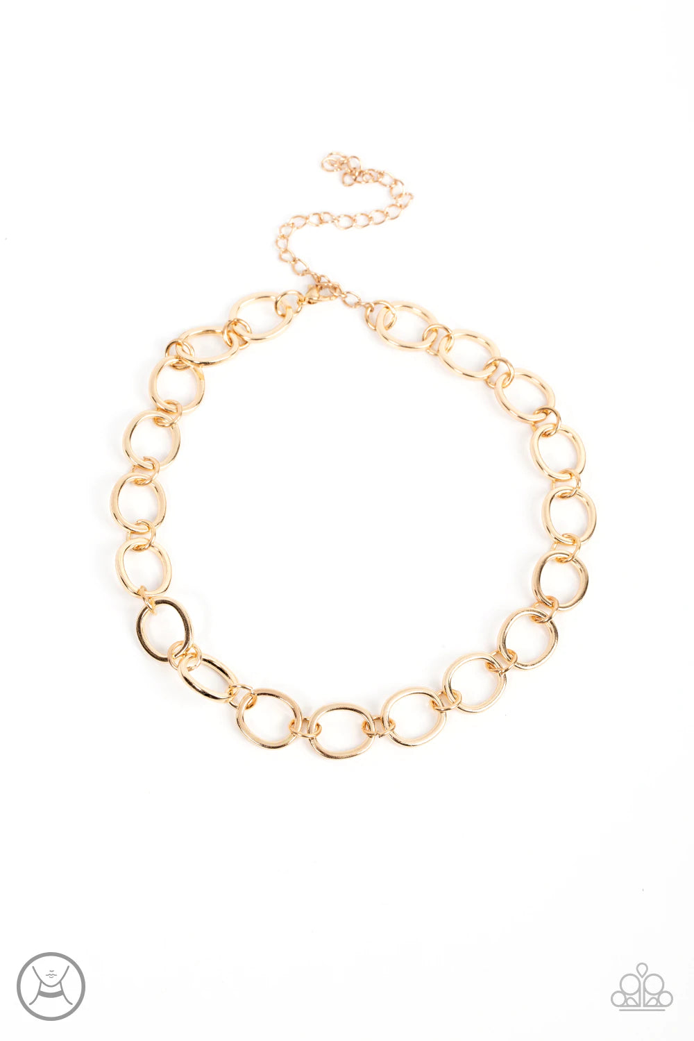 Paparazzi 90S NOSTALGIA - Gold Circle Choker- PAPARAZZI