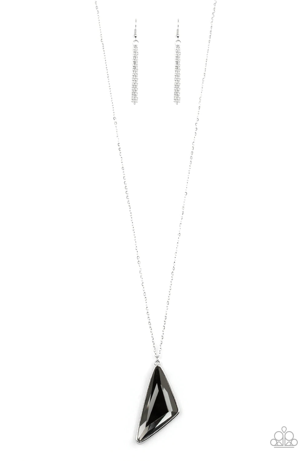 Ultra Sharp - Silver Necklace Paparazzi