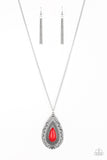 Sedona Solstice Red Necklace Paparazzi