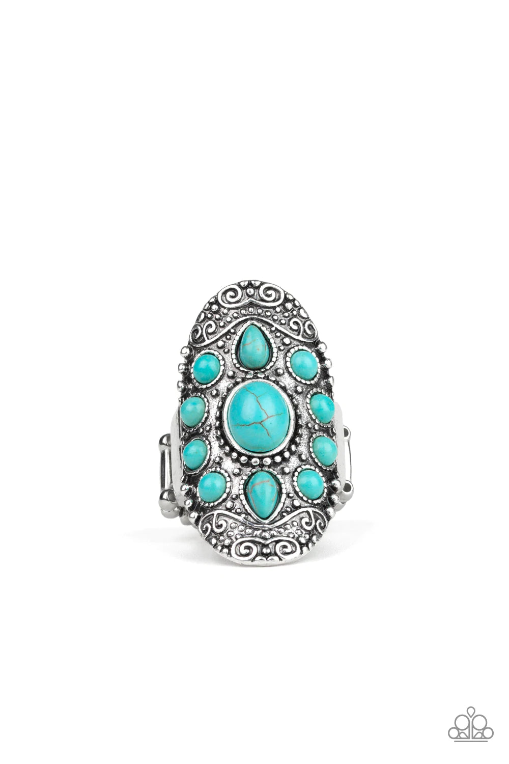 Stone Sunrise - Turquoise Ring Paparazzi