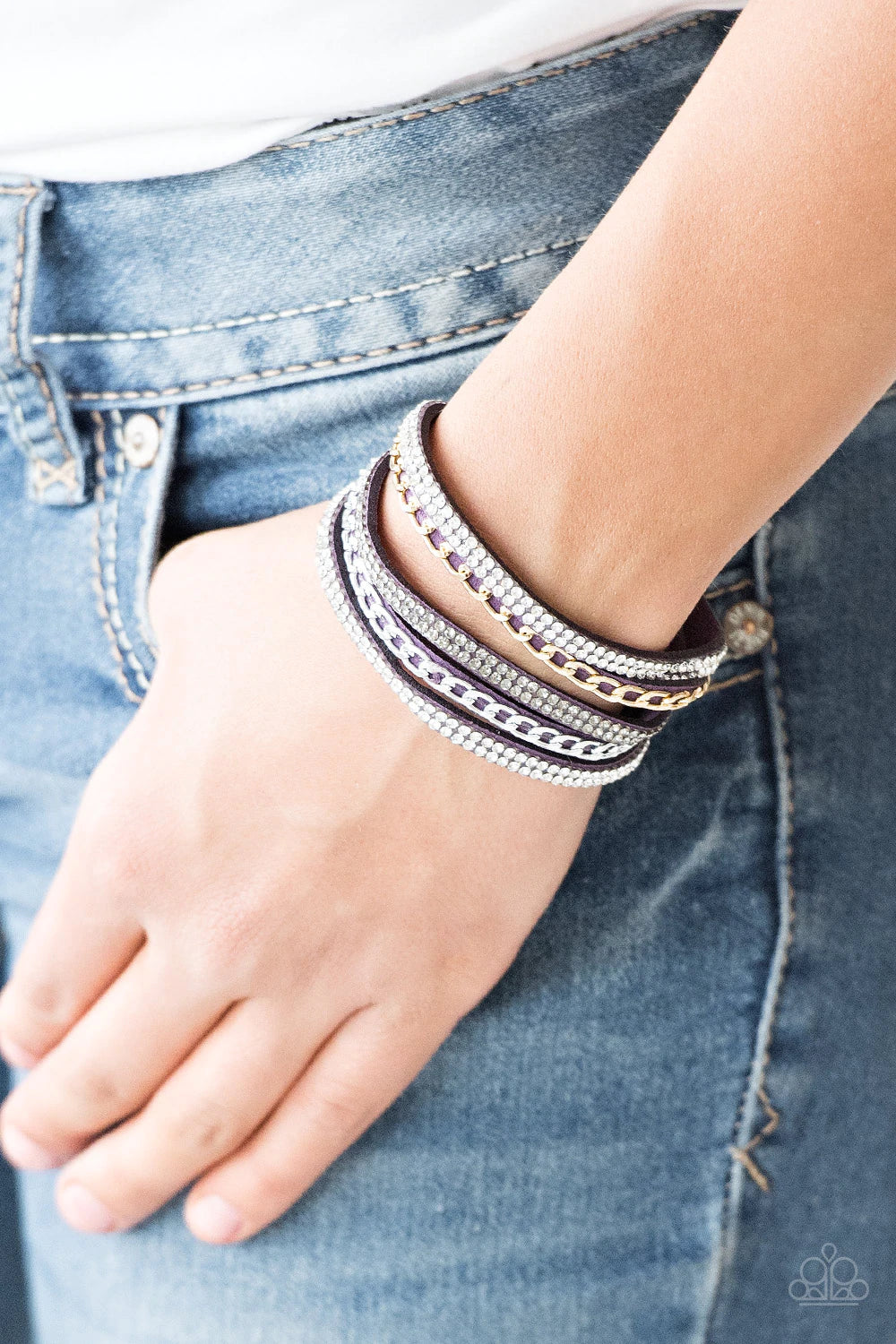 Paparazzi Fashion Fiend - Purple Snap Bracelet