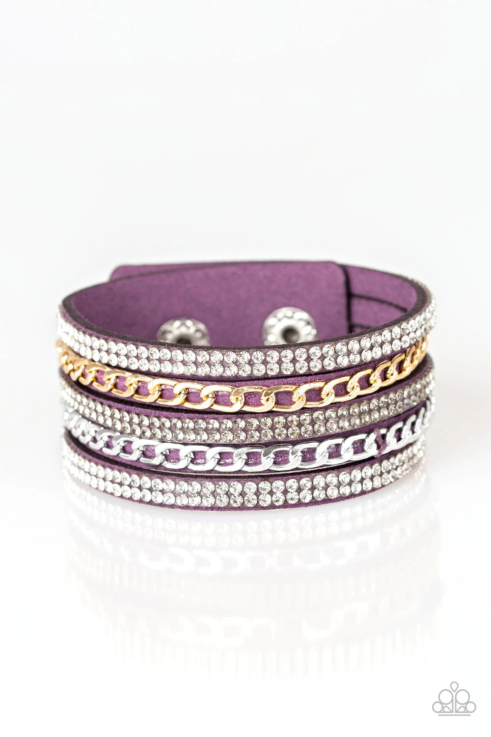 Paparazzi Fashion Fiend - Purple Snap Bracelet