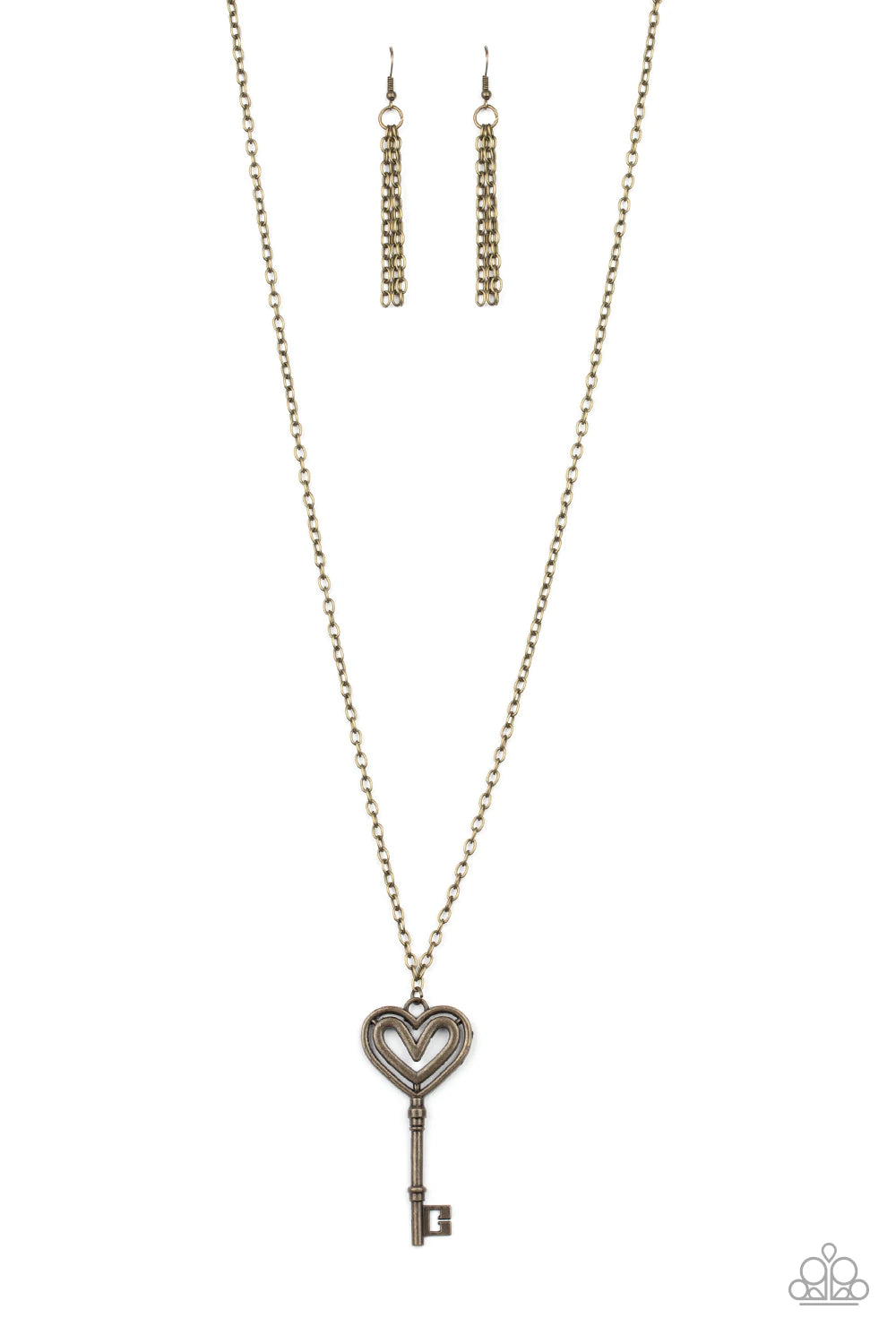 Unlock My Heart - Brass Necklace Paparazzi