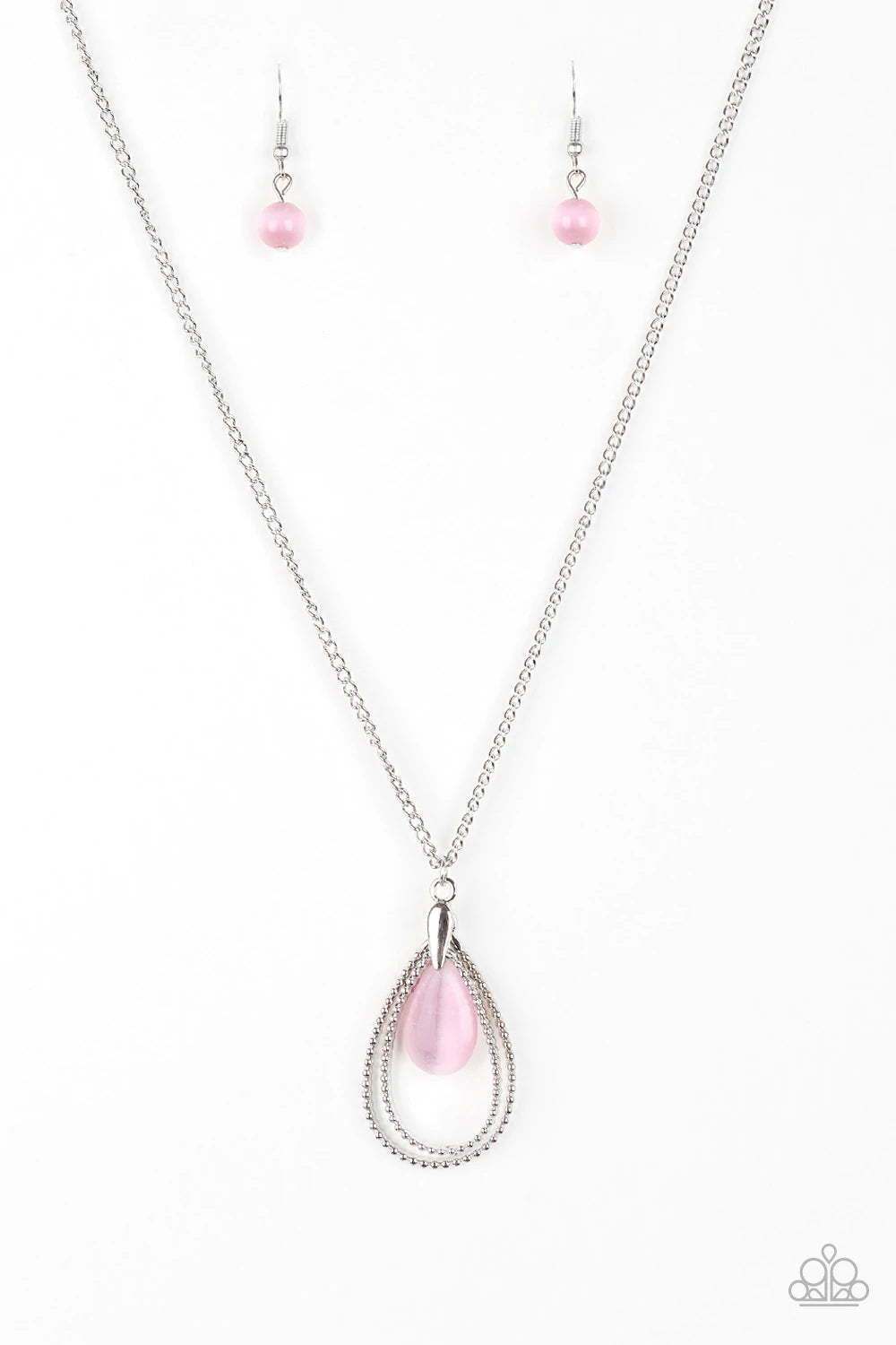 Teardrop Tranquility - Pink Necklace Paparazzi