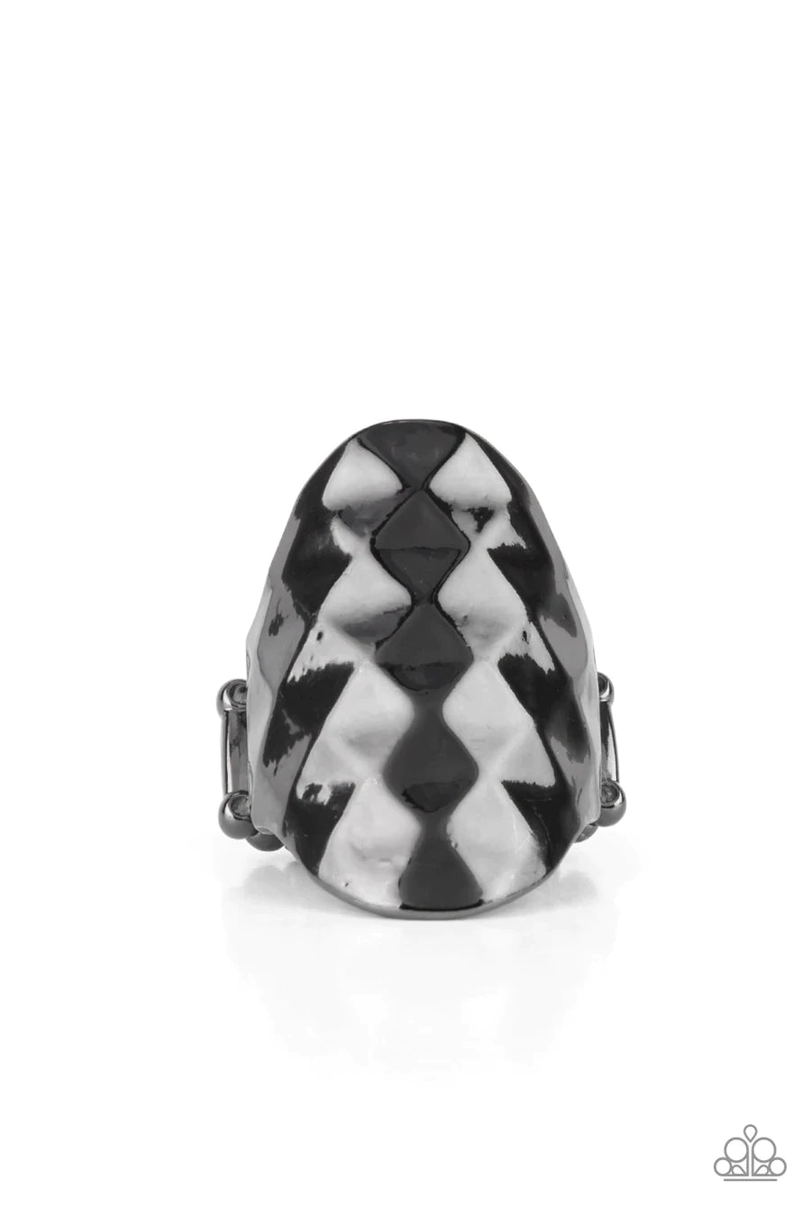 Paparazzi FEROCIOUSLY FACETED - BLACK